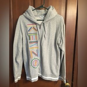 Kenzo Hoodie with zippered front - size XL